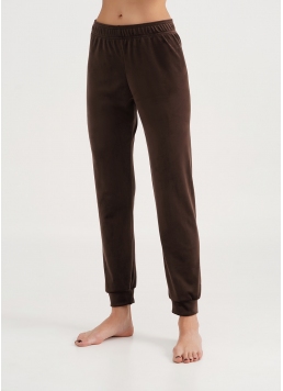 Женские велюровые штаны SOFT WINTER 4308/080 brown (коричневый)