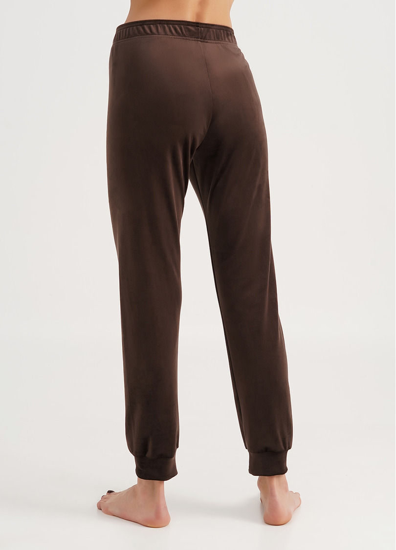 Женские велюровые штаны SOFT WINTER 4308/080 brown (коричневый)