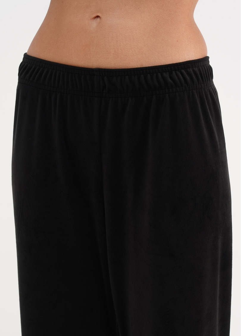 Велюровые штаны свободного кроя SOFT WINTER 4311/080 black (черный)