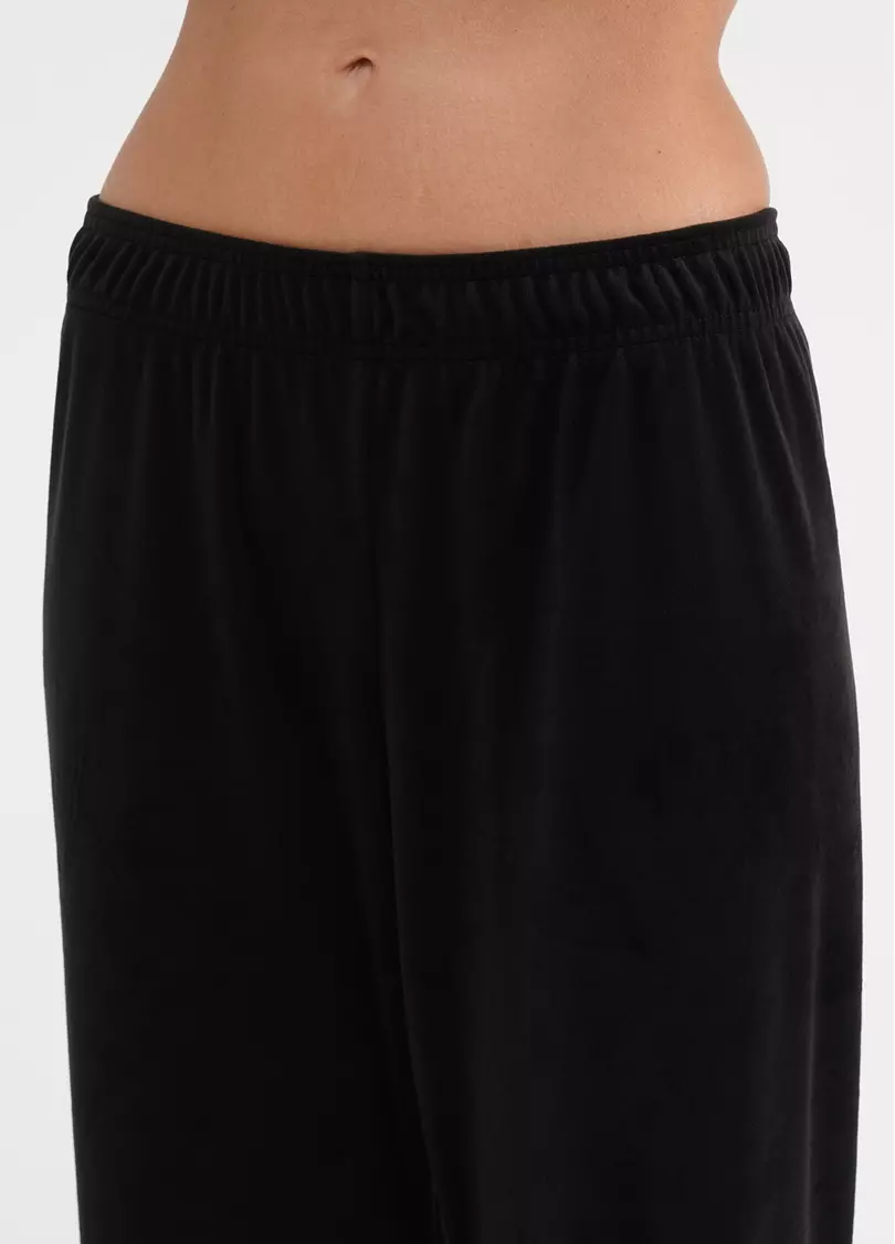 Велюровые штаны свободного кроя SOFT WINTER 4311/080 black (черный)