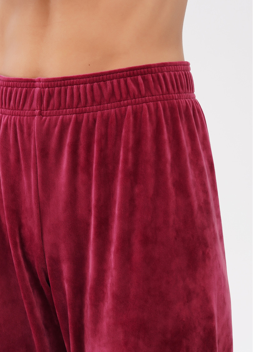 Велюровые штаны свободного кроя SOFT WINTER 4311/080 burgundi (бордовый)