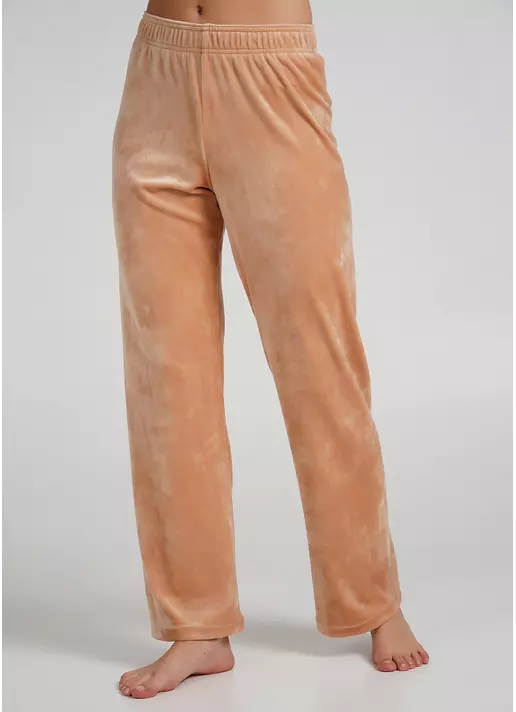 Велюрові штани вільного крою SOFT WINTER 4311/080 latte (бежевий)