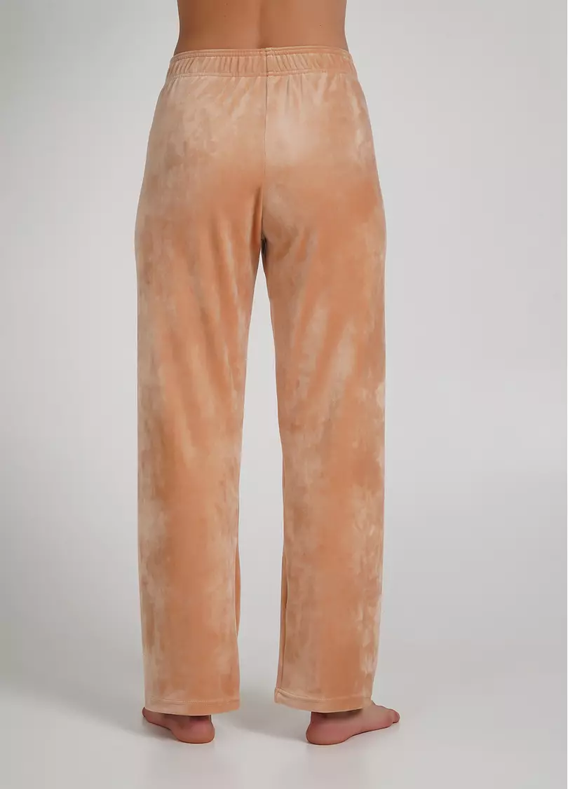 Велюровые штаны свободного кроя SOFT WINTER 4311/080 latte (бежевый)