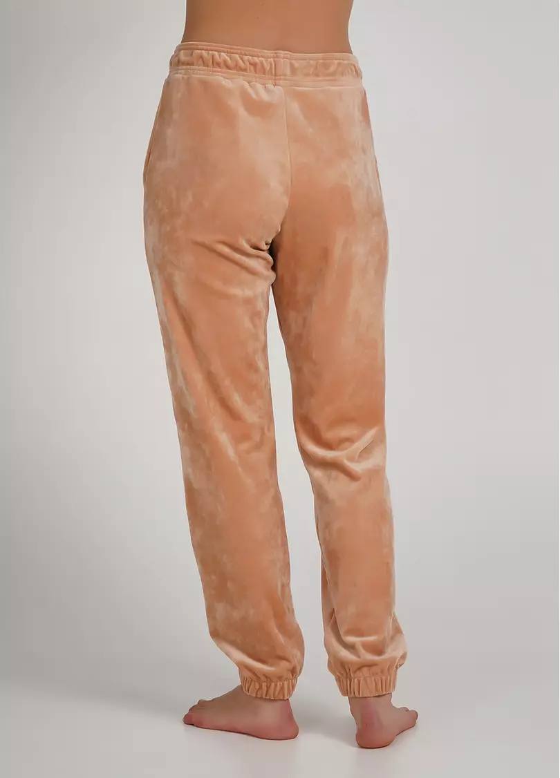 Штани велюрові внизу з гумкою SOFT WINTER 4312/080 latte (бежевий)