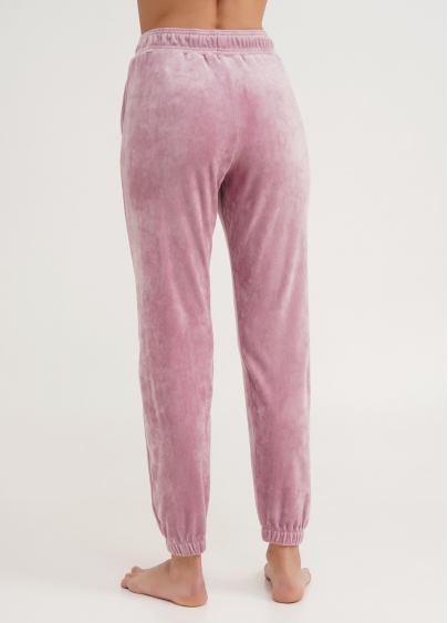 Штаны велюровые внизу с резинкой SOFT WINTER 4312/080 pink (розовый)