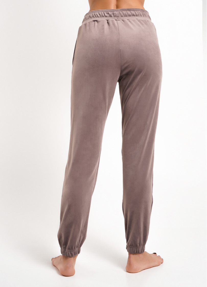 Штани велюрові внизу з гумкою SOFT WINTER 4312/080 taupe (коричневий)
