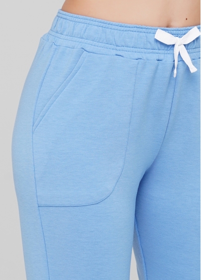 Хлопковые спортивные штаны SPORT PANTS 4301/010 (голубой)
