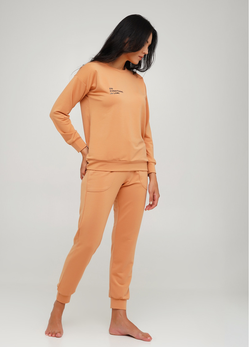 Бавовняні спортивні штани SPORT PANTS 4301/010 (карамельний)