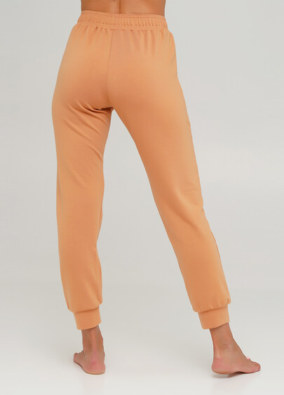 Хлопковые спортивные штаны SPORT PANTS 4301/010 (карамельный)