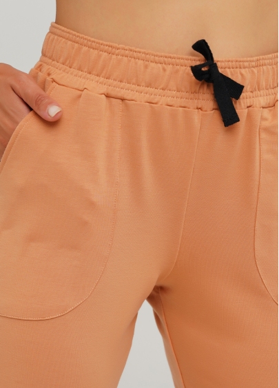 Хлопковые спортивные штаны SPORT PANTS 4301/010 (карамельный)