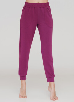 Хлопковые спортивные штаны SPORT PANTS 4301/010 (фуксия)