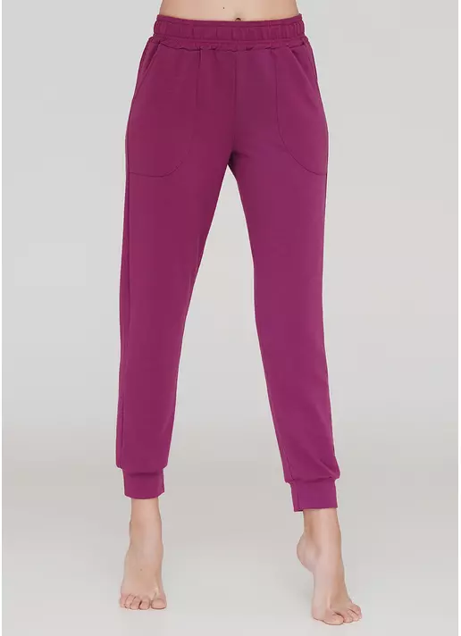 Хлопковые спортивные штаны SPORT PANTS 4301/010 (фуксия)
