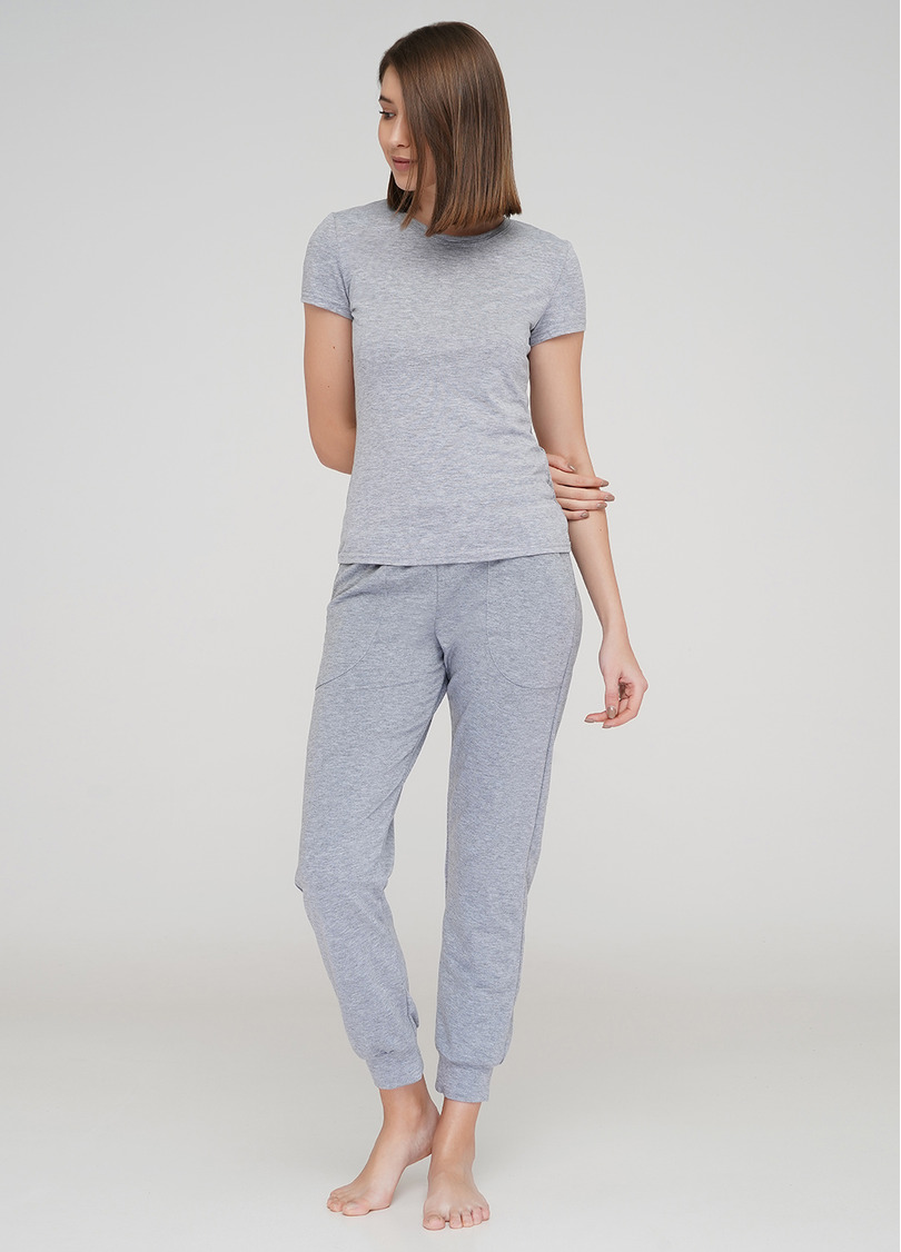 Бавовняні спортивні штани SPORT PANTS 4301/010 (сірий меланж)