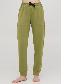 Хлопковые спортивные штаны SPORT PANTS 4301/010 (хаки)