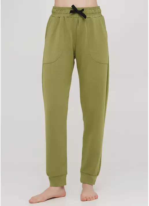 Хлопковые спортивные штаны SPORT PANTS 4301/010 (хаки)