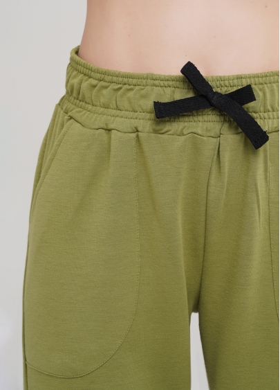 Хлопковые спортивные штаны SPORT PANTS 4301/010 (хаки)