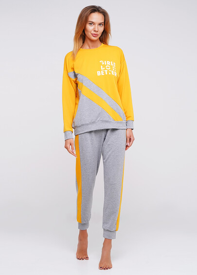 Женские домашние штаны SPORT PANTS 4302/010 grey melange (серый)