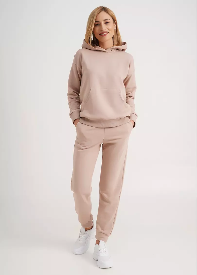 Штани-джогери з бавовни SPORT PANTS 4305/160 mokko (бежевий)