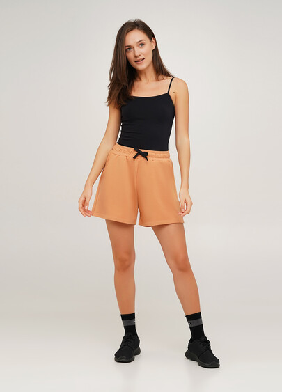 Хлопковые шорты SPORT SHORTS 4202/010 camel (бежевый)