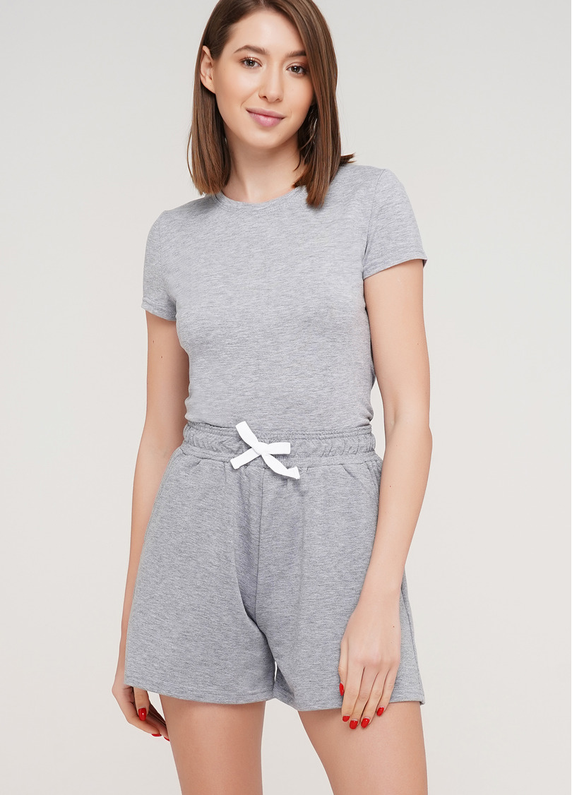 Бавовняні шорти SPORT SHORTS 4202/010 (сірий меланж)