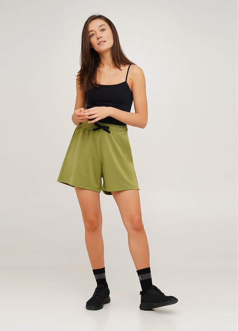 Бавовняні шорти SPORT SHORTS 4202/010 khaki (зелений)