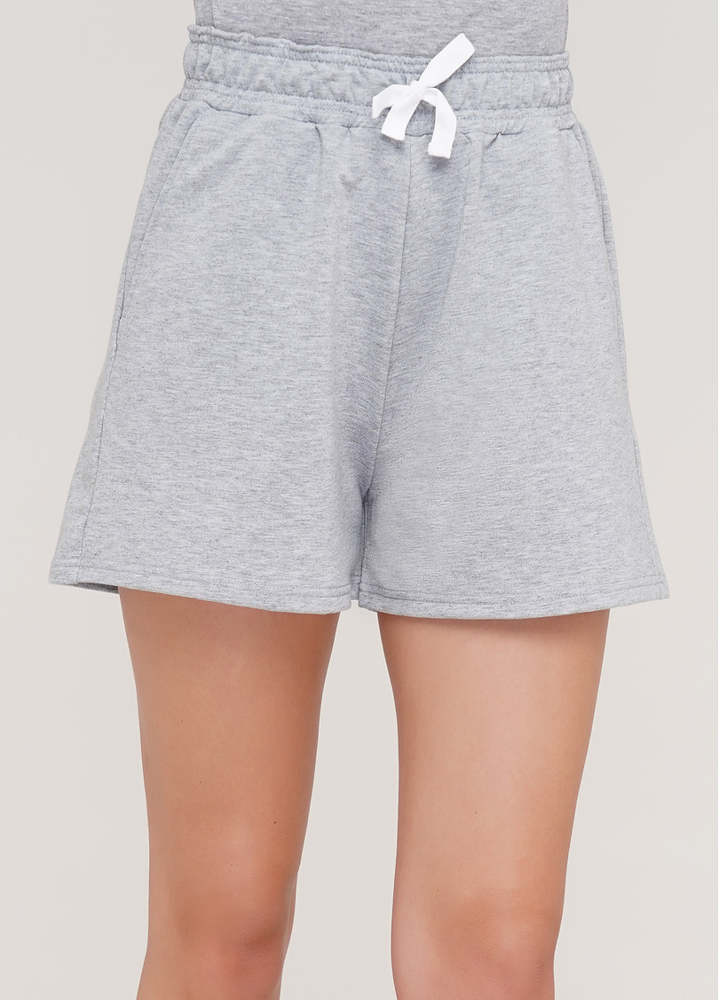 Бавовняні шорти SPORT SHORTS 4202/010 (світло-сірий меланж)