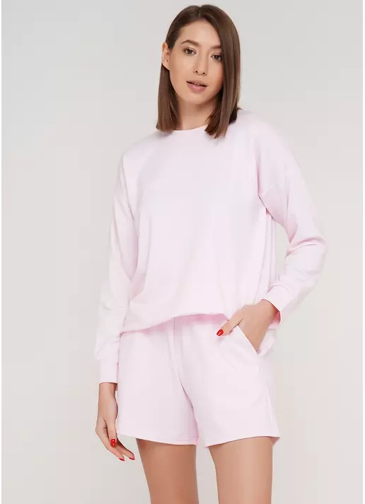 Хлопковые шорты SPORT SHORTS 4202/010 (нежно-розовый)