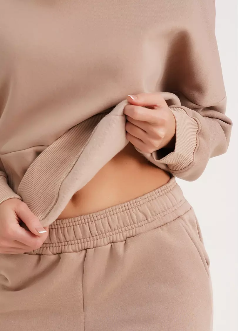 Спортивные штаны на флисе SPORT STYLE 4305/170 beige (бежевый)