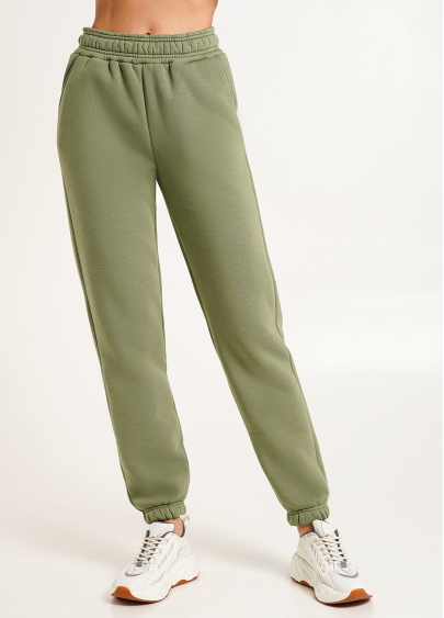 Спортивные штаны на флисе SPORT STYLE 4312/170 olive (зеленый)