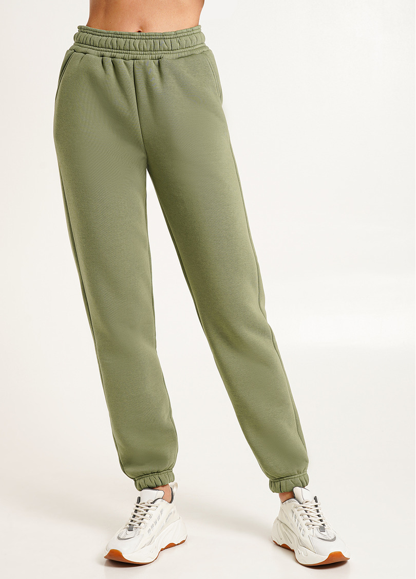 Спортивные штаны на флисе SPORT STYLE 4312/170 olive (зеленый)