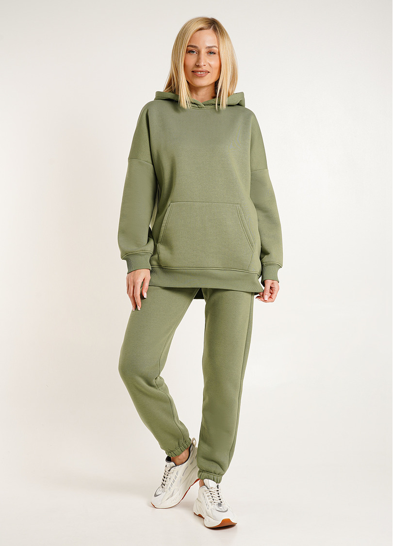 Спортивные штаны на флисе SPORT STYLE 4312/170 olive (зеленый)