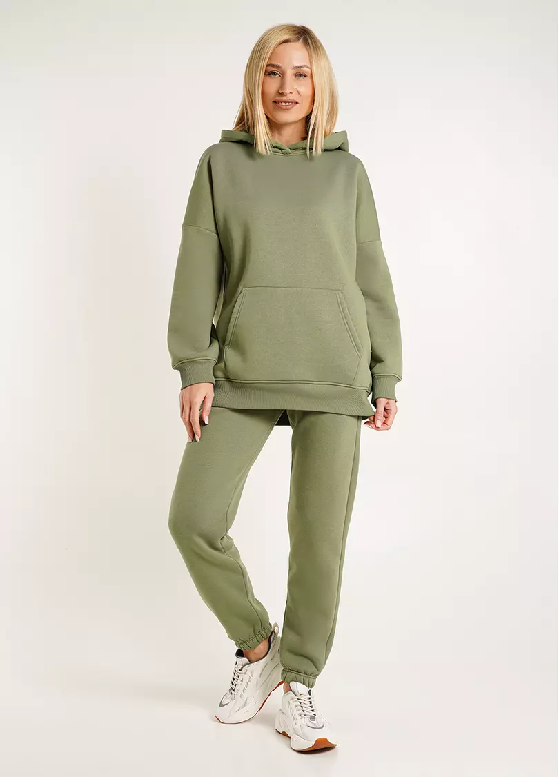 Спортивные штаны на флисе SPORT STYLE 4312/170 olive (зеленый)