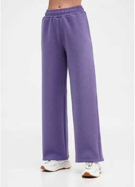 Широкие штаны на флисе SPORT STYLE 4323/170 plum (фиолетовый)
