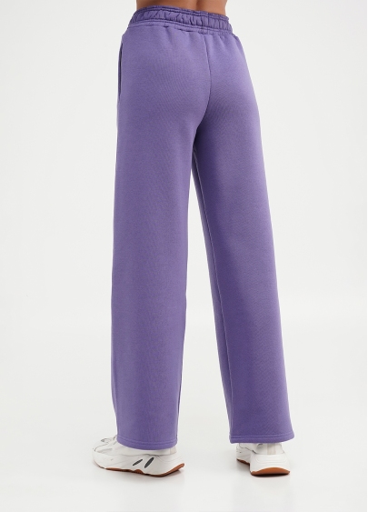 Широкі штани на флісі SPORT STYLE 4323/170 plum (фіолетовий)