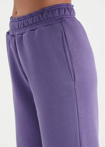 Широкі штани на флісі SPORT STYLE 4323/170 plum (фіолетовий)