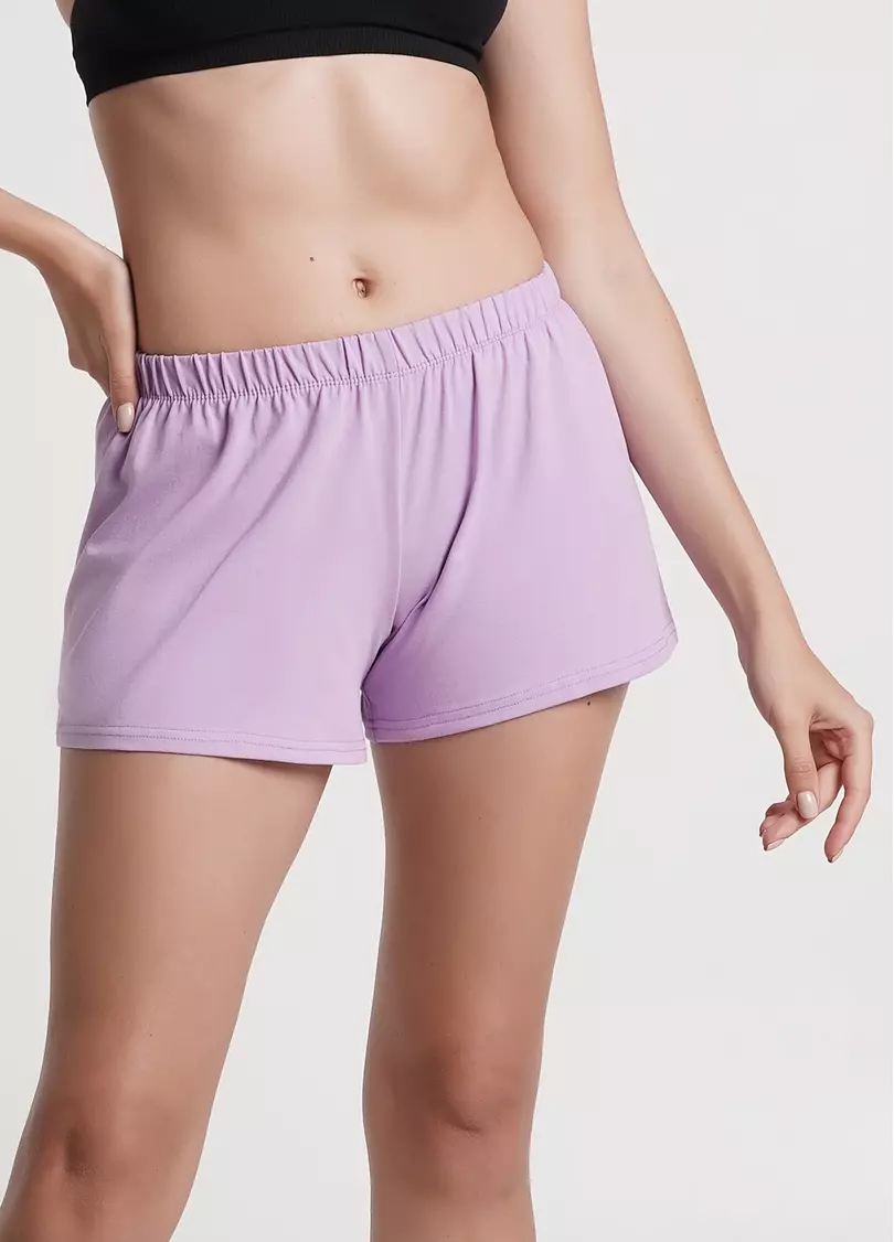 Шорты из хлопка SPRING FLOWERS 4207/010 lilac (фиолетовый)