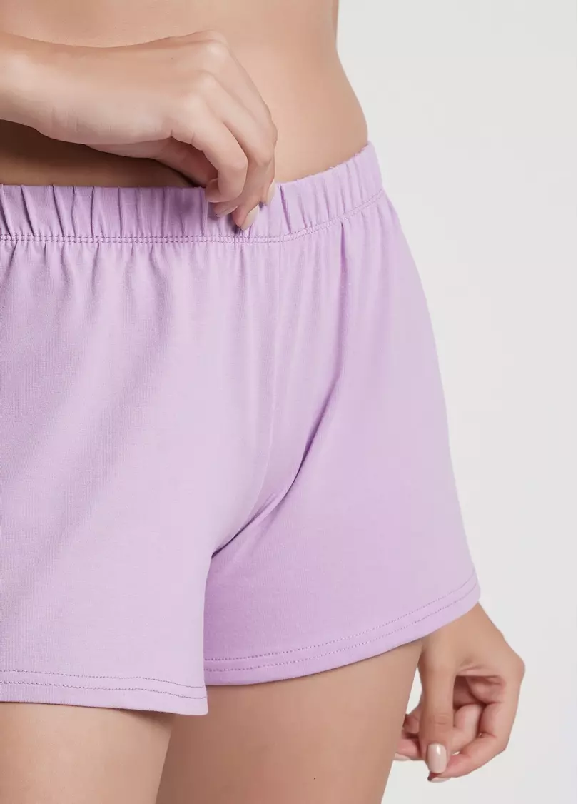 Шорты из хлопка SPRING FLOWERS 4207/010 lilac (фиолетовый)