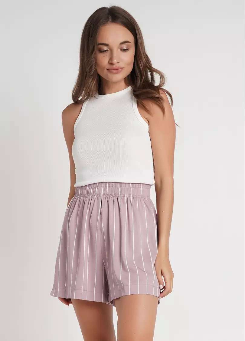 Шорты в полоску SPRING FLOWERS 4212/040 pink/stripe (розовый)