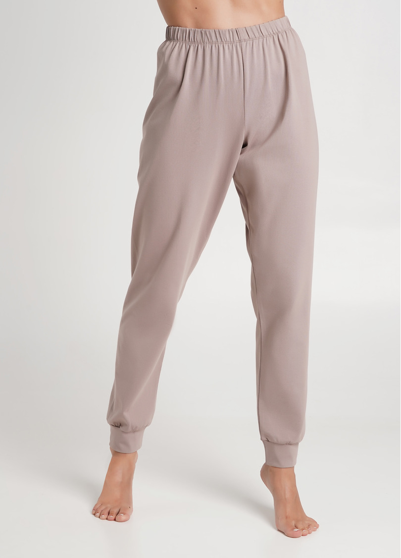 Піжамні штани на манжетах SPRING FLOWERS 4316/010 mokko (коричневий)