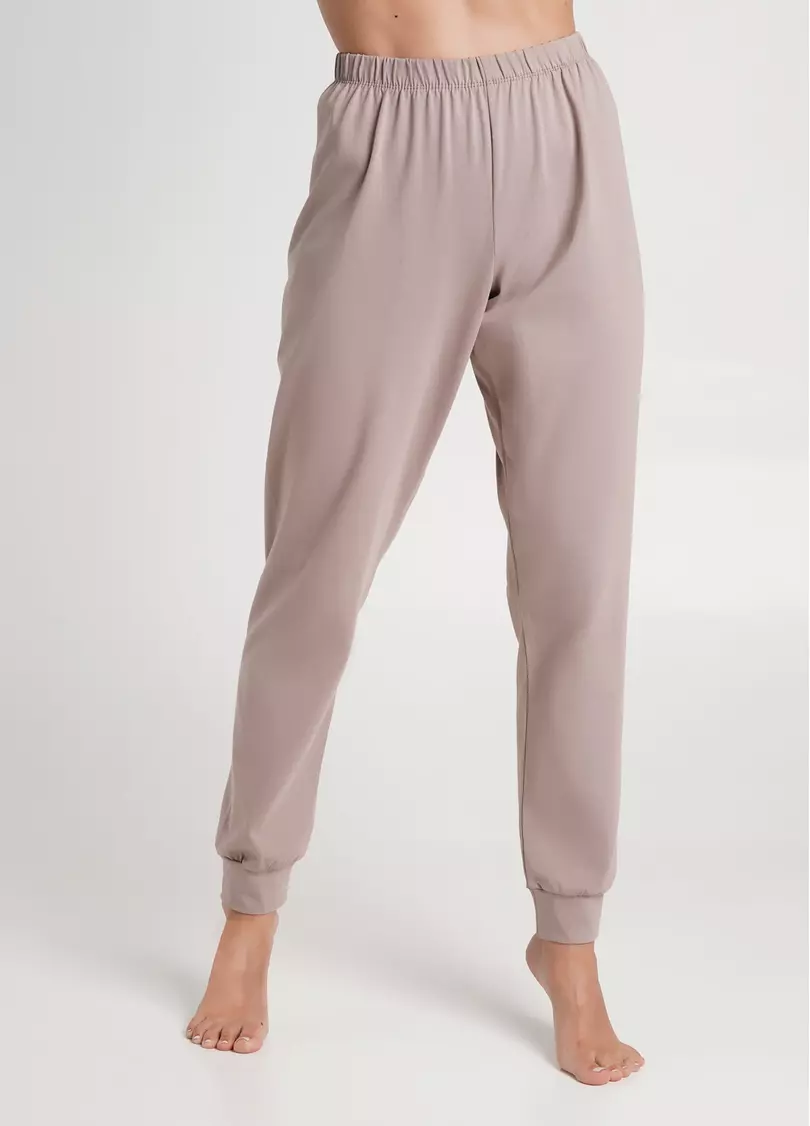 Пижамные штаны на манжетах SPRING FLOWERS 4316/010 mokko (коричневый)