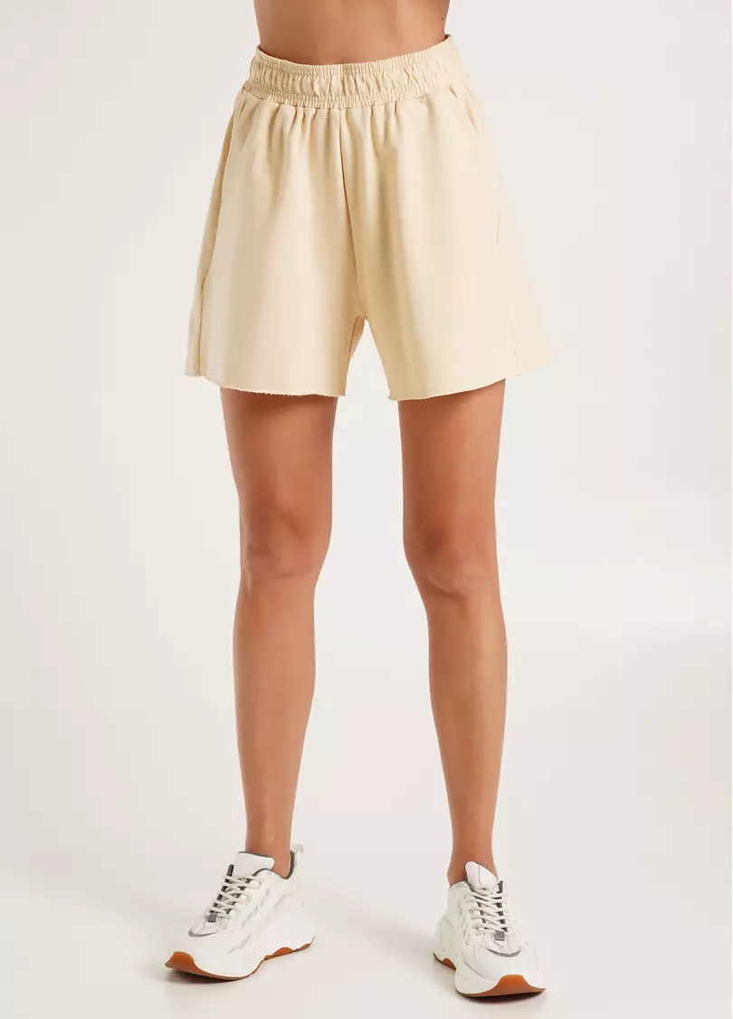 Шорты хлопковые с необработанным краем STREET STYLE 4204/180 beige (бежевый)