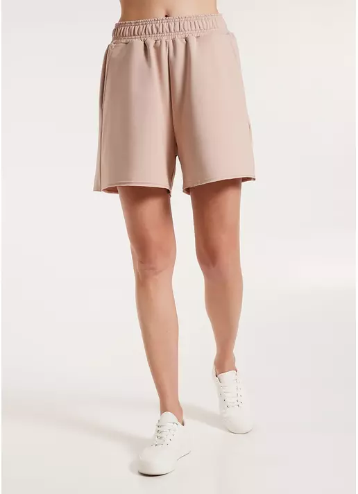 Шорты хлопковые с необработанным краем STREET STYLE 4204/180 dark beige (бежевый)