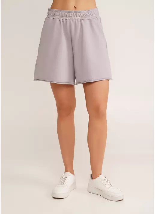 Шорты хлопковые с необработанным краем STREET STYLE 4204/180 light grey (серый)