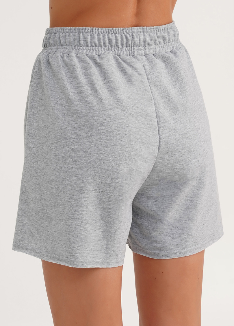 Шорты хлопковые с необработанным краем STREET STYLE 4204/180 light grey melange (серый)