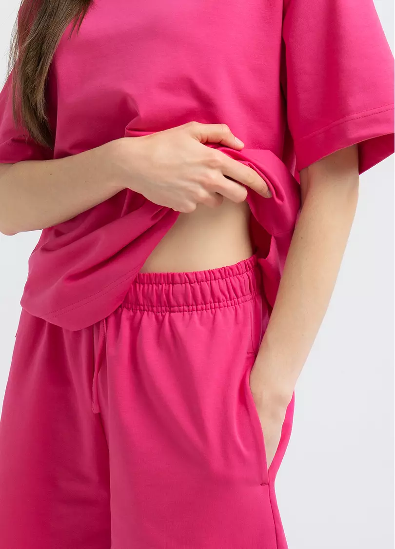 Хлопковые шорты STREET STYLE 4222/180 fuchsia (розовый)