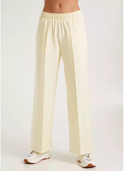 Спортивные штаны широкие STREET STYLE 4306/180 milk (желтый)