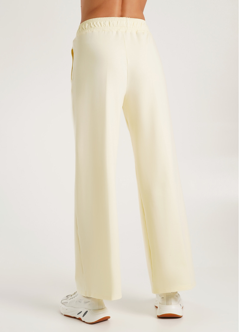 Спортивные штаны широкие STREET STYLE 4306/180 milk (желтый)