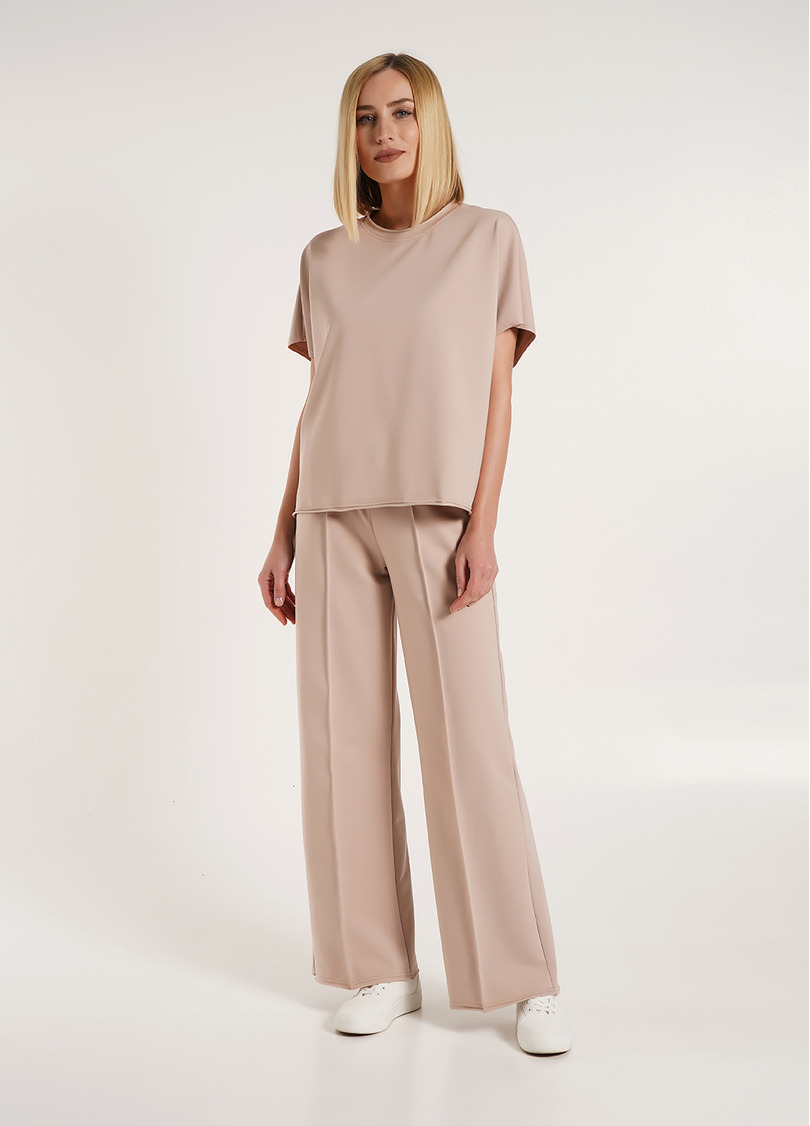 Спортивные штаны широкие STREET STYLE 4306/180 nude (бежевый)