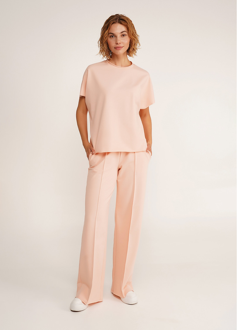 Спортивные штаны широкие STREET STYLE 4306/180 peach pink (розовый)