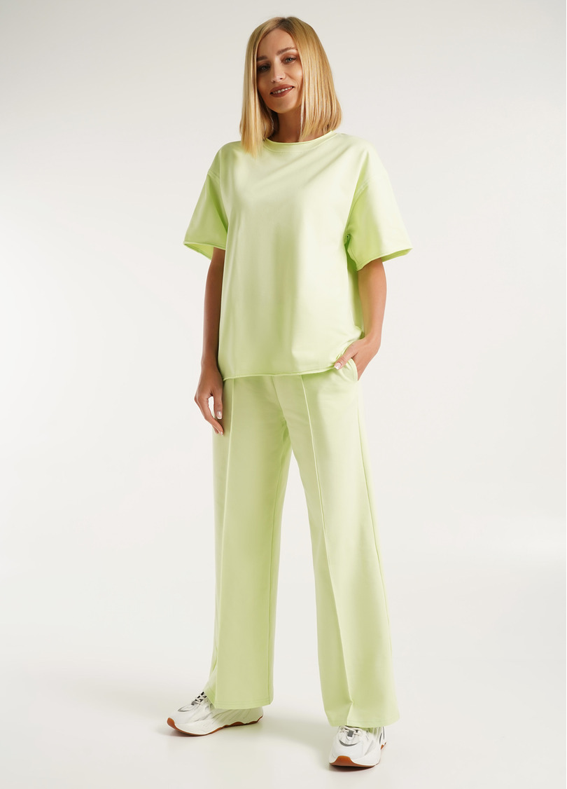 Спортивные штаны широкие STREET STYLE 4306/180 pistachio (зеленый)